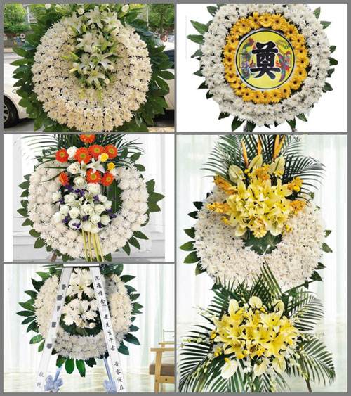 山西运城万荣县高村乡半坡村花圈速递